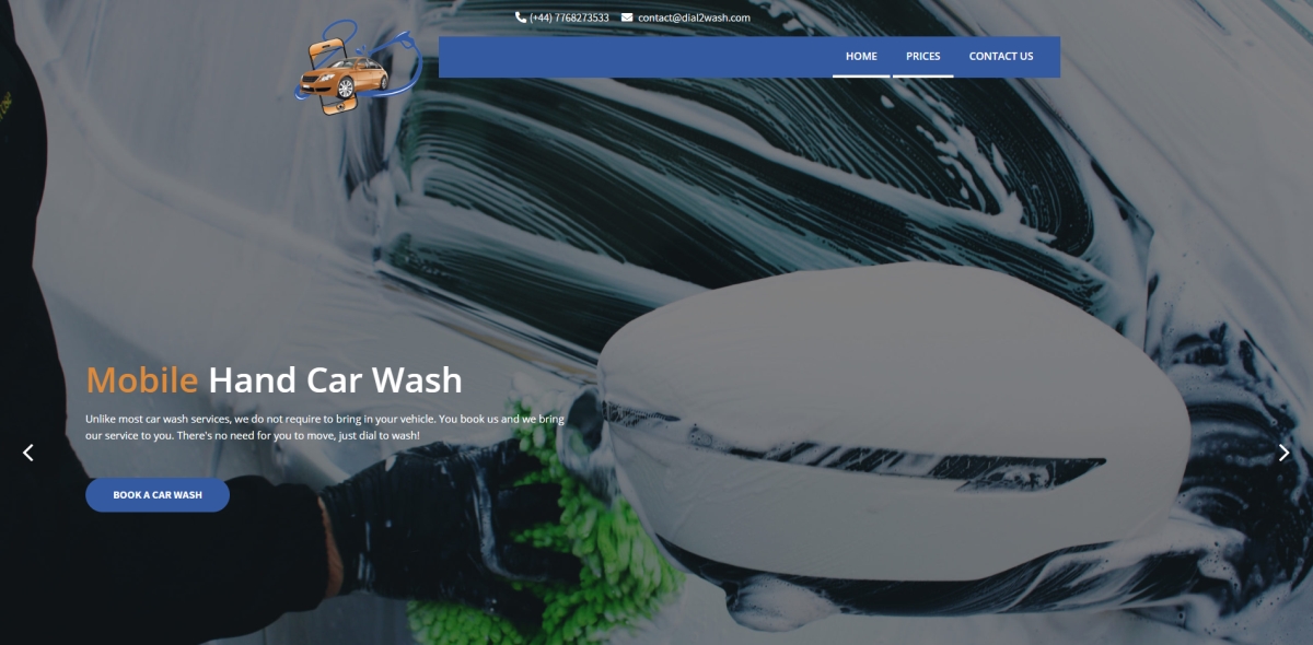 Dial2Wash Website